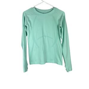 P’tula Reenergize Seamless Long Sleeve Top Athletic Medium Mint Yoga Workout